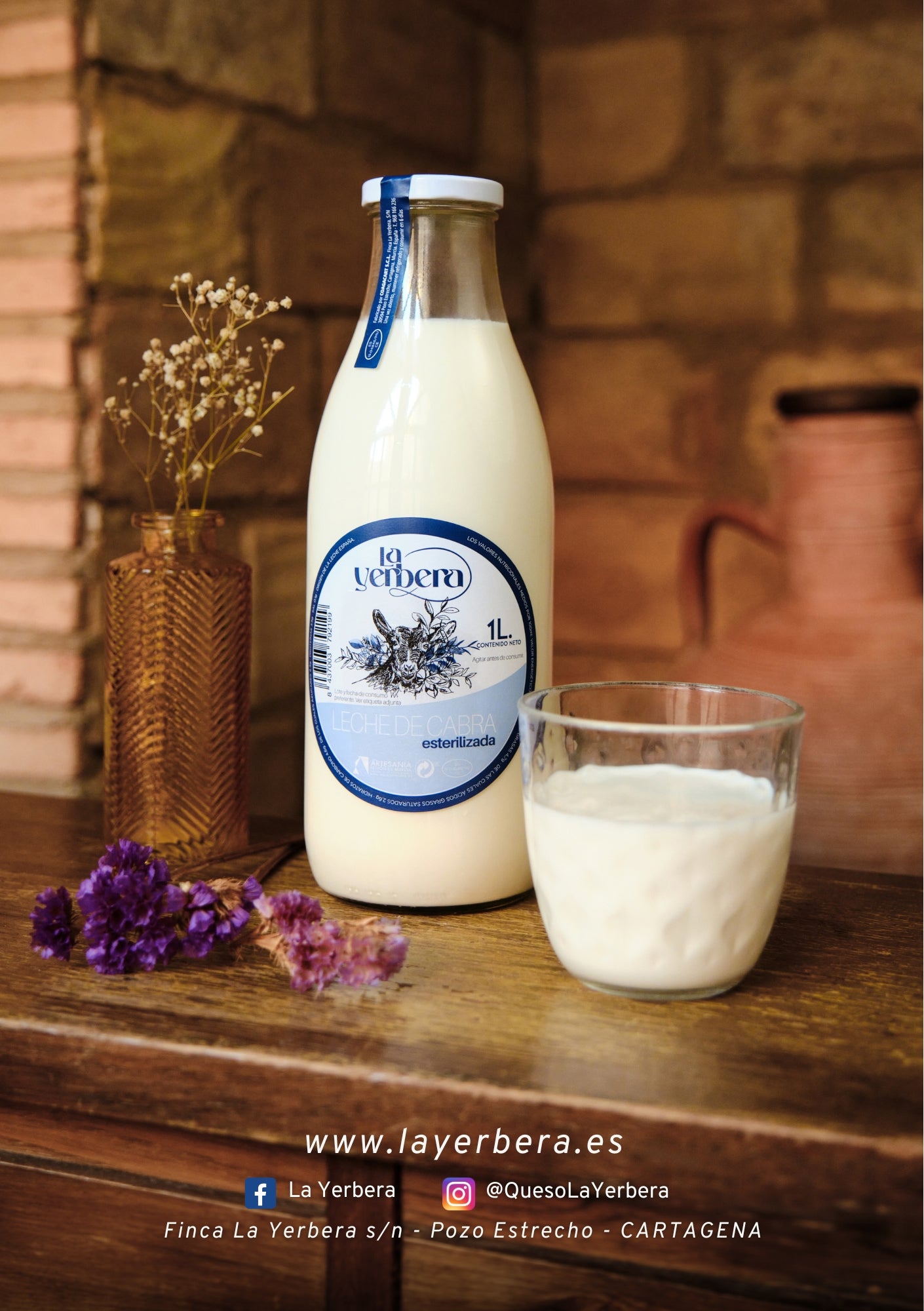 Leche de Cabra La Yerbera 1L (GRAN ORO EN EL CONCURSO INTERNACIONAL DE FRANKFURT 2026)