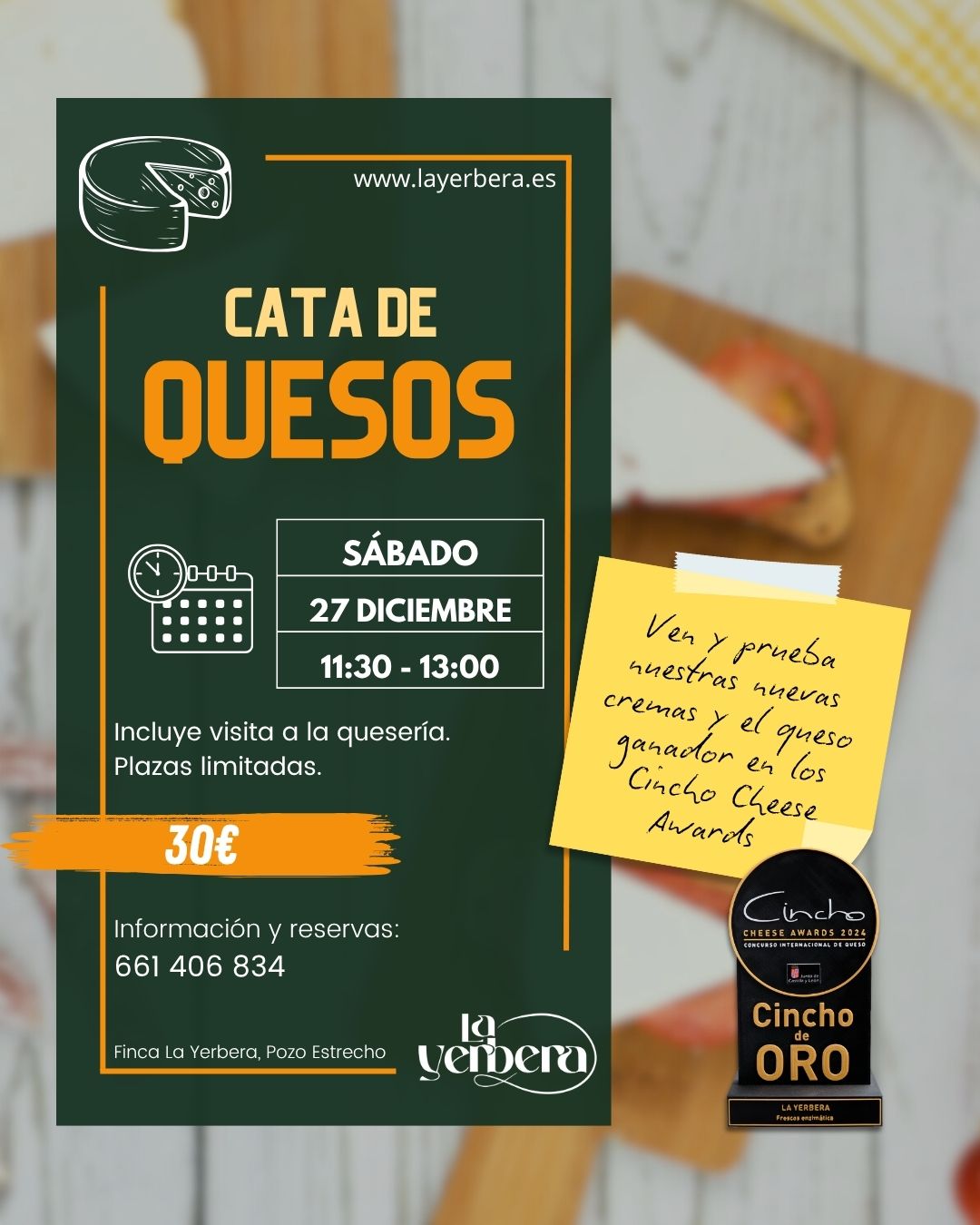 6 - CATA DE QUESOS - 27 DE DICIEMBRE 2025