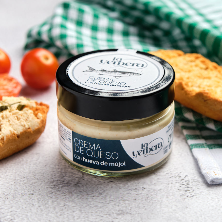 Crema de Queso de Cabra con Hueva de Mújol