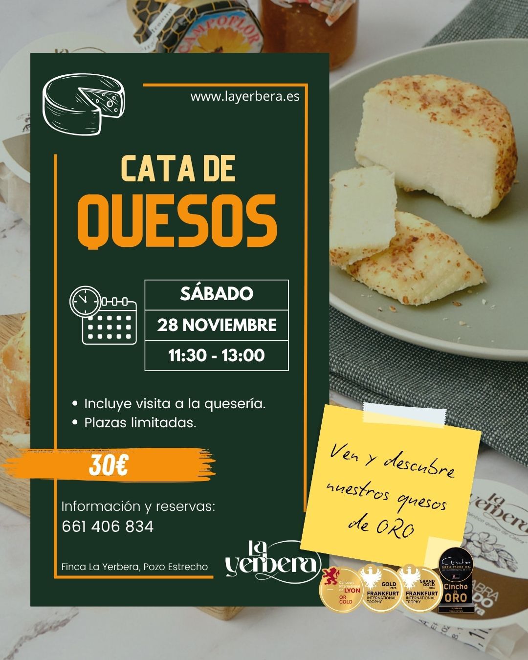 3 - CATA DE QUESOS - 28 DE NOVIEMBRE 2026