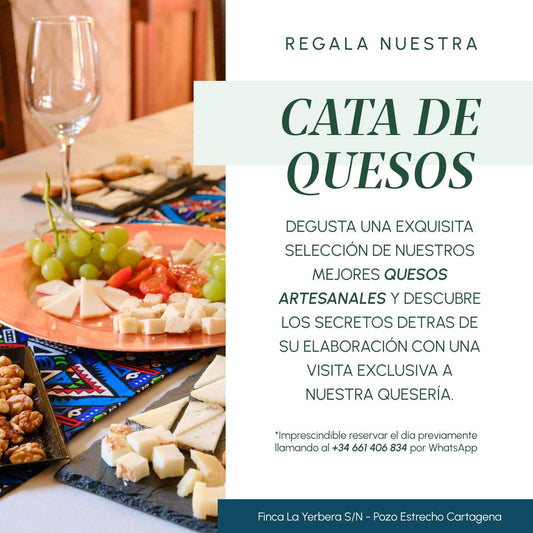 TARJETA REGALO CATA DE QUESOS LA YERBERA